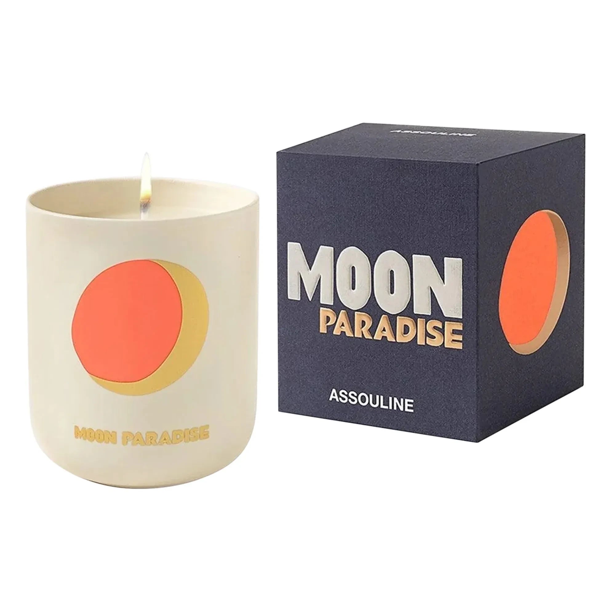 Assouline - Vela de cerámica Moon Paradise | Azul noche