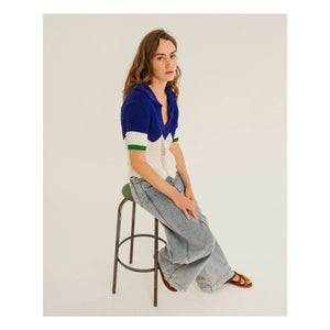 Tinsels - Jersey cuello vuelto | Azul