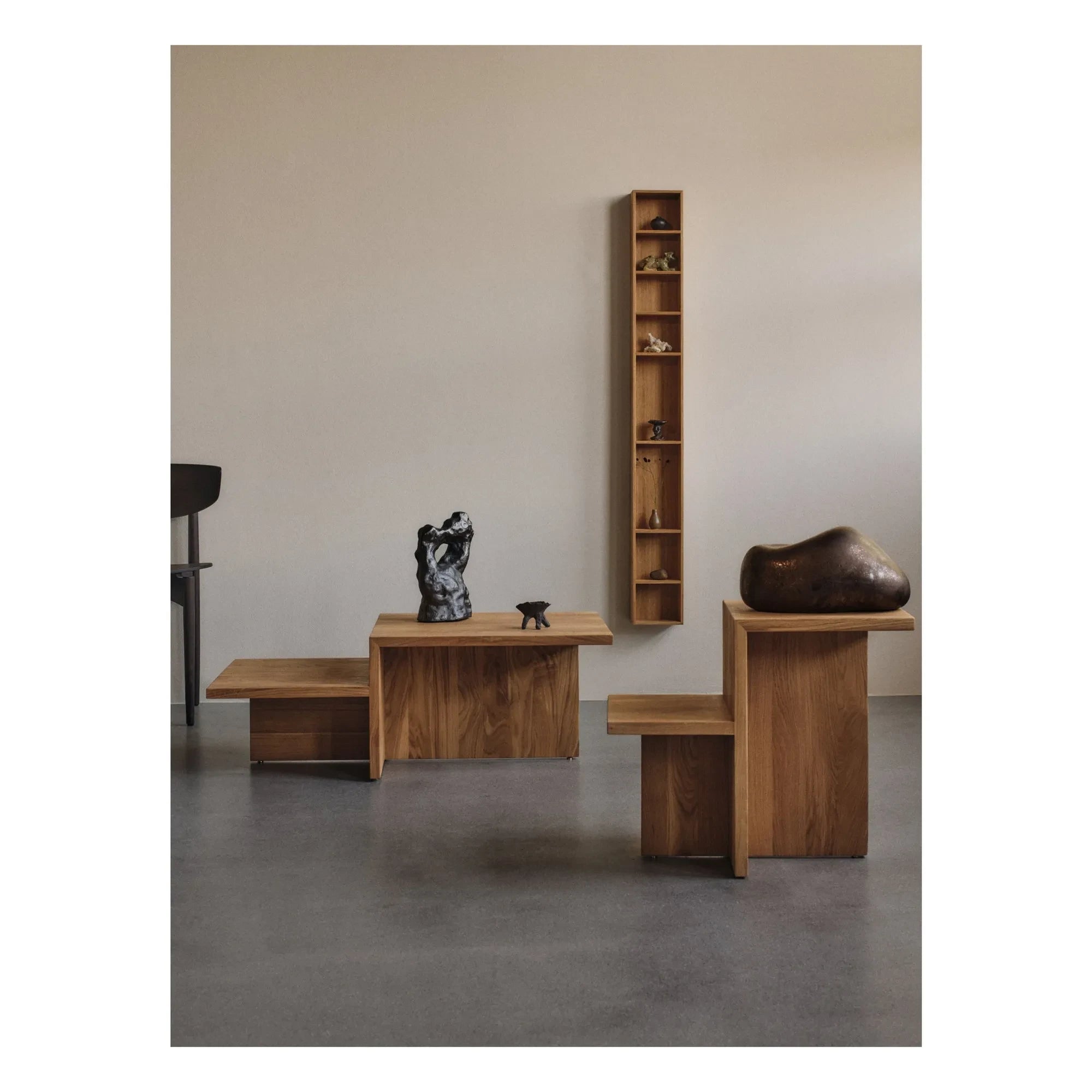 Ferm Living - Mesa auxiliar de madera FSC Distinct | Madera clara