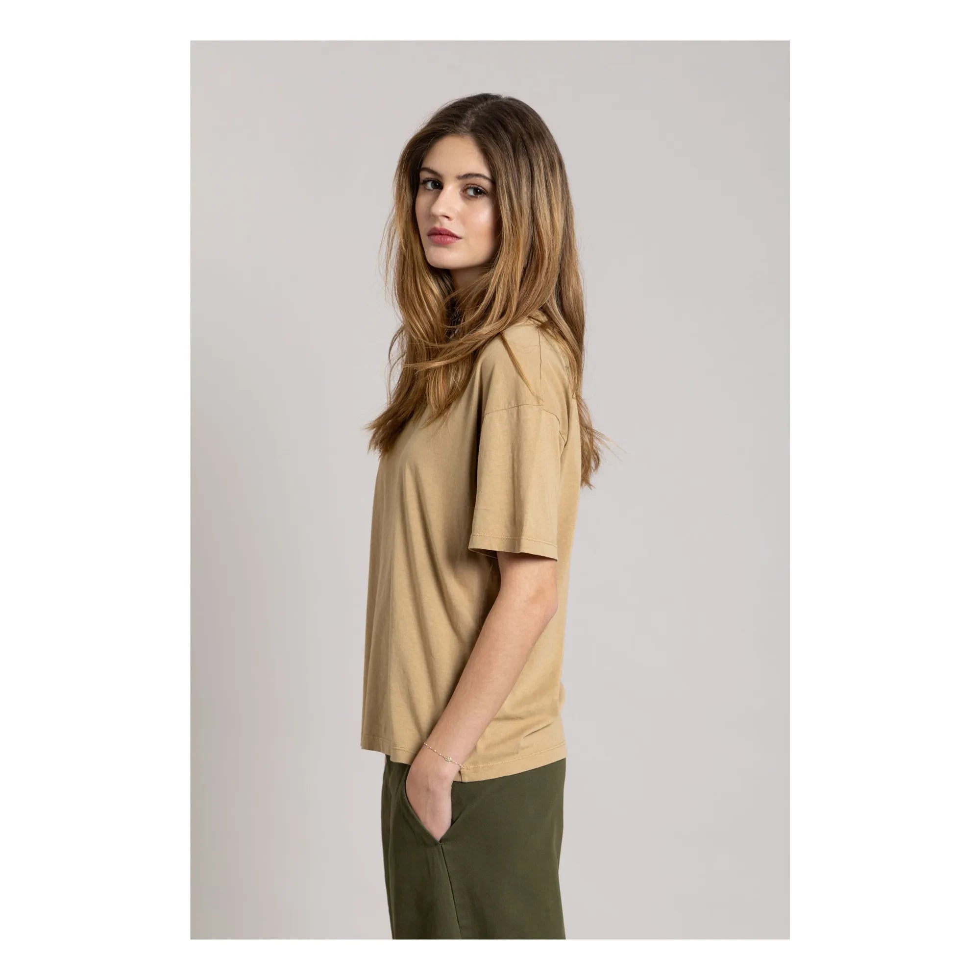Smallable Woman - Camiseta de algodón orgánico Hana | Camel