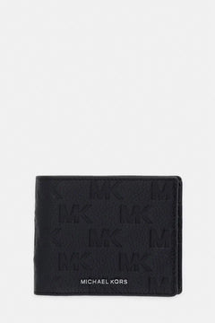 Set de cartera de cuero y tarjetero Michael Kors para hombre