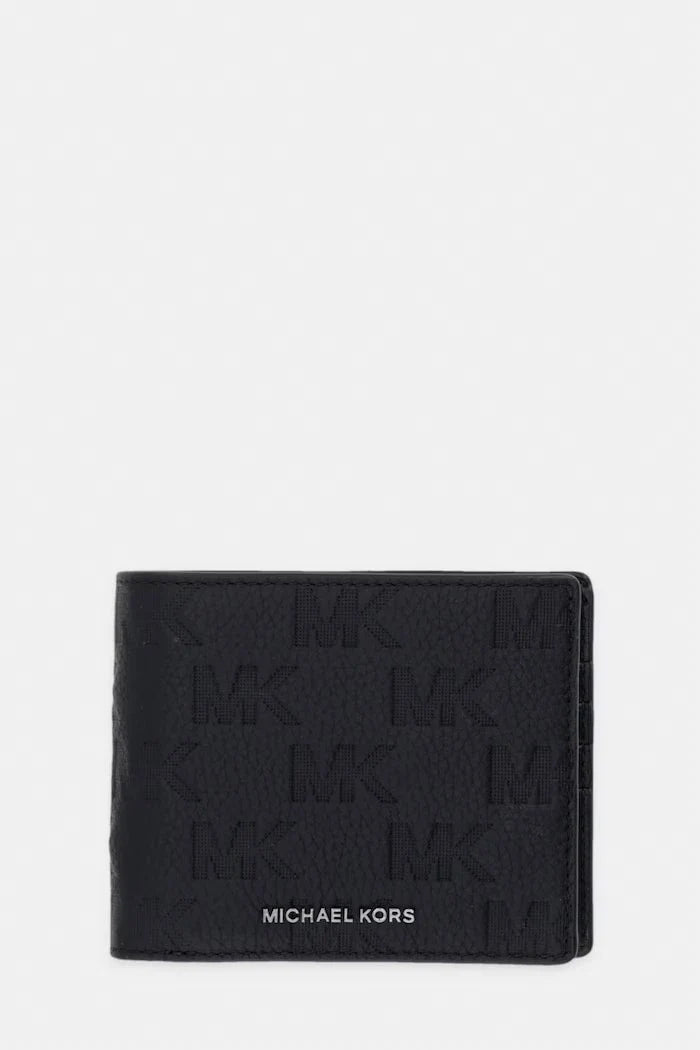 Set de cartera de cuero y tarjetero Michael Kors para hombre