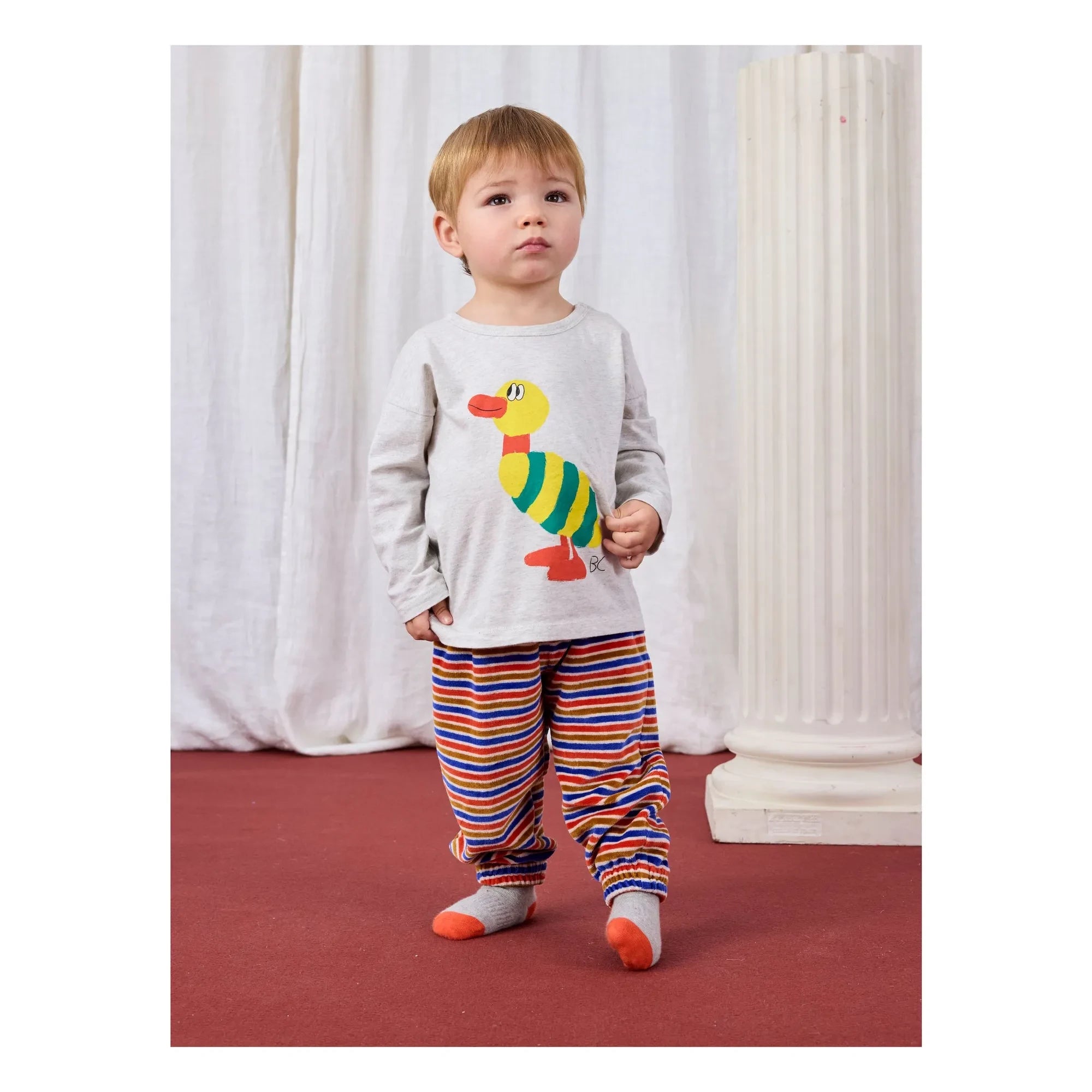 Bobo Choses - Camiseta pato | Gris jaspeado