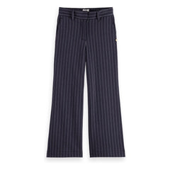Scotch & Soda - Pantalón de rayas de pernera ancha | Azul marino