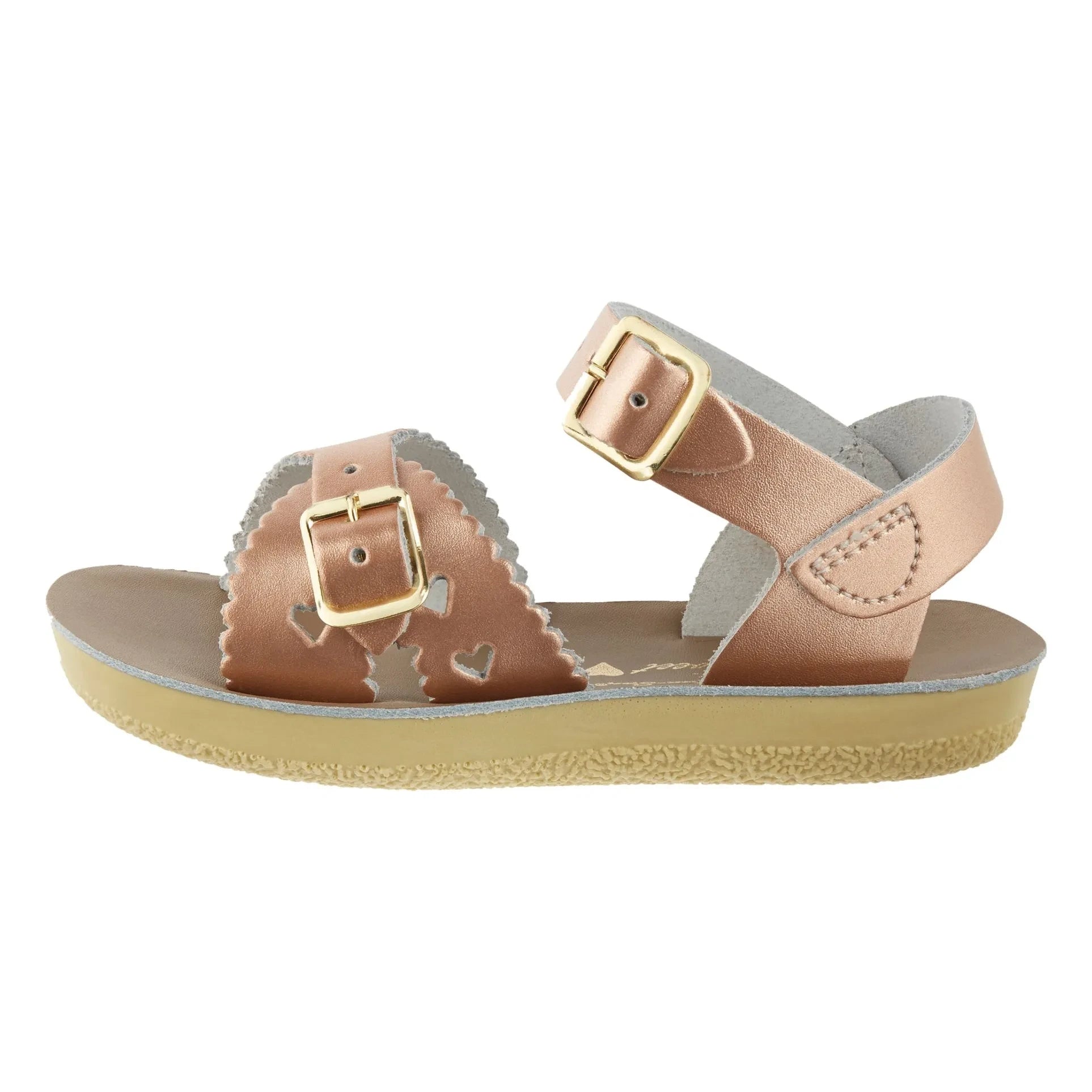Salt-Water - Sandalias de piel impermeables Sweetheart | Oro Rosa