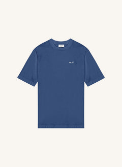 NN.07 - Nat Logo 3525 camiseta de algodón orgánico | Azul