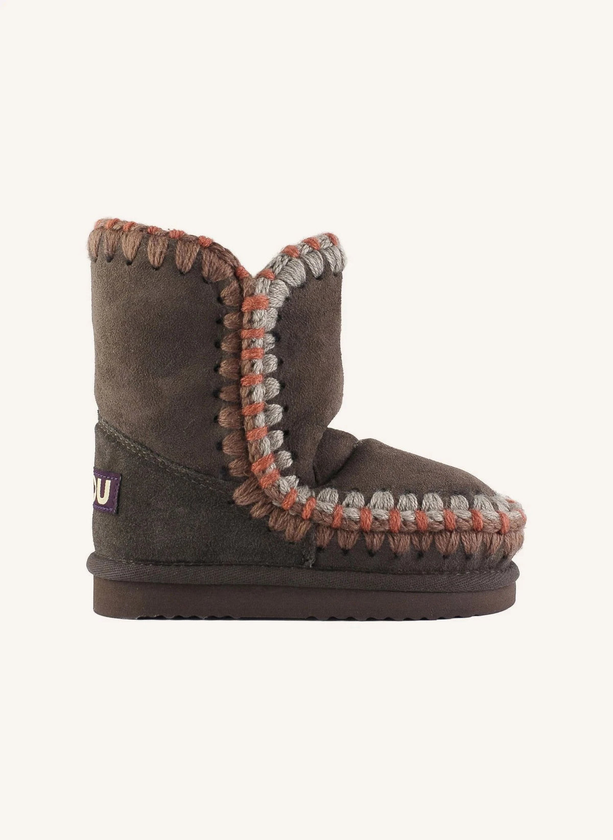 Mou - Botas Eskimo con costuras | Marrón