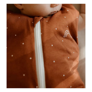 Les Petites Billes - Saco de dormir reversible y multitemporada con corazones | Terracota