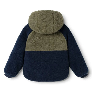 Liewood - Jackson Chaqueta reversible estilo sherpa fabricada con fibras recicladas | Caqui