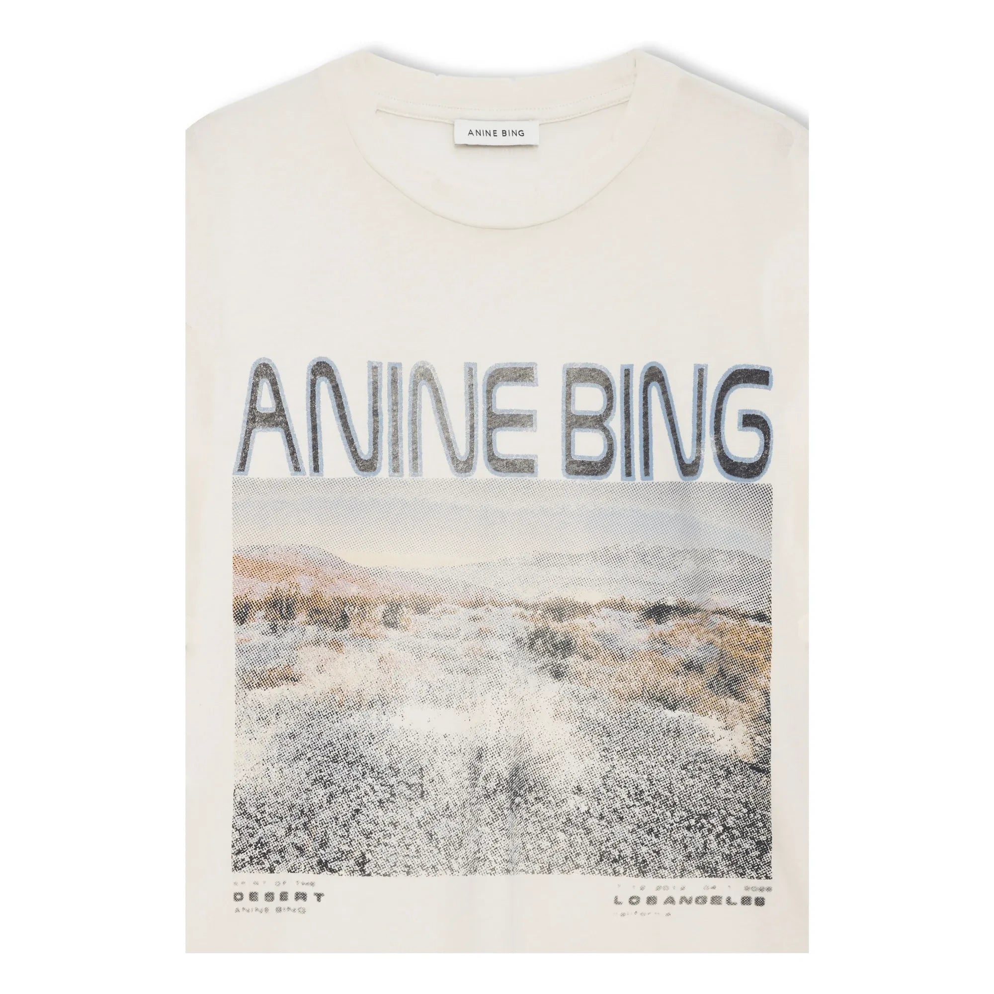 Anine Bing - Camiseta Flores Salvajes | Crema