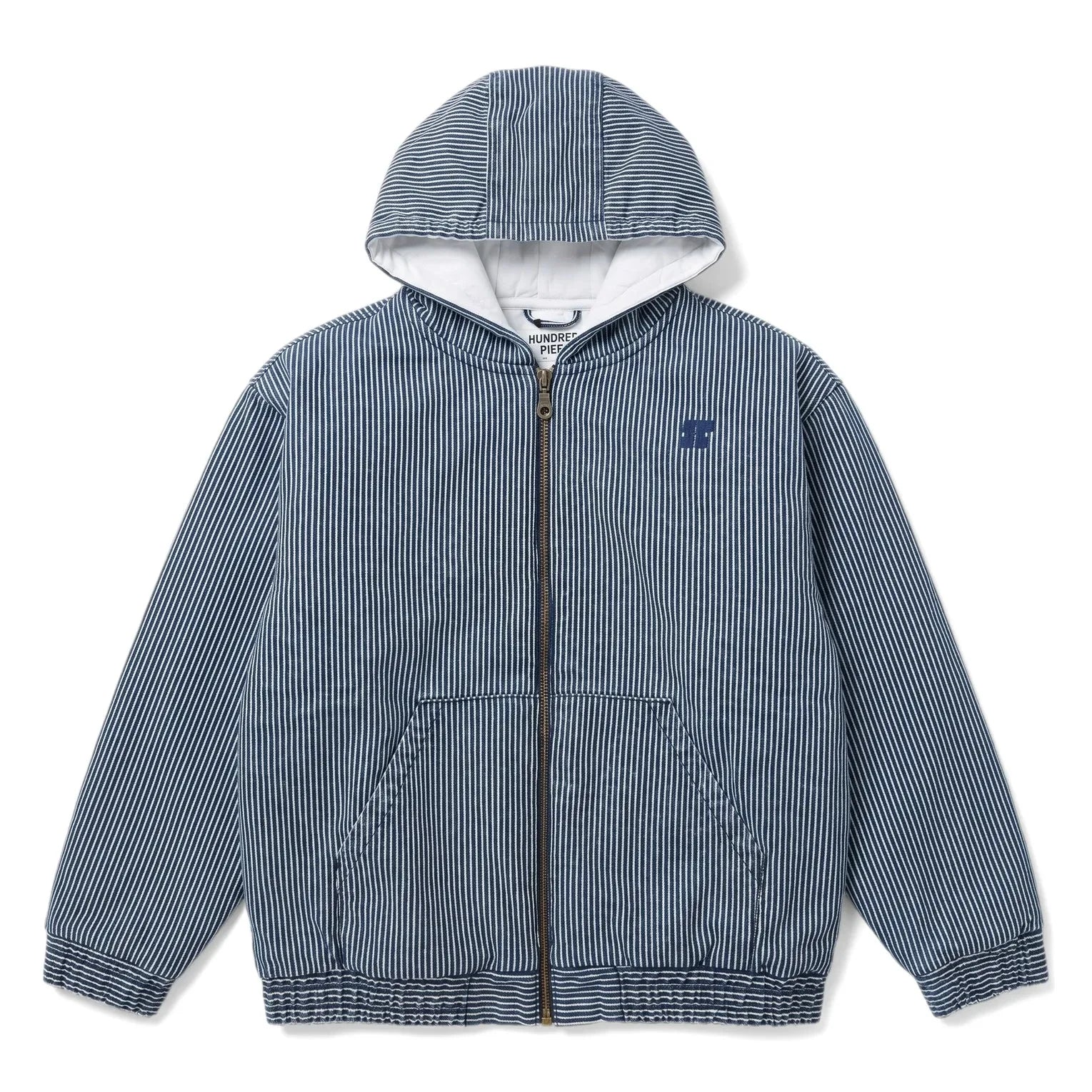 Hundred Pieces - Wyatt Denim Chaqueta de rayas | Índigo azul