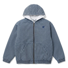 Hundred Pieces - Wyatt Denim Chaqueta de rayas | Índigo azul
