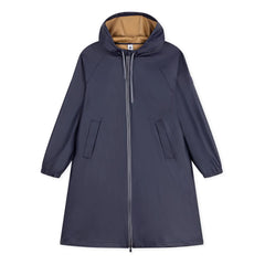 Petit Bateau - Gabardina larga icónica | Azul marino