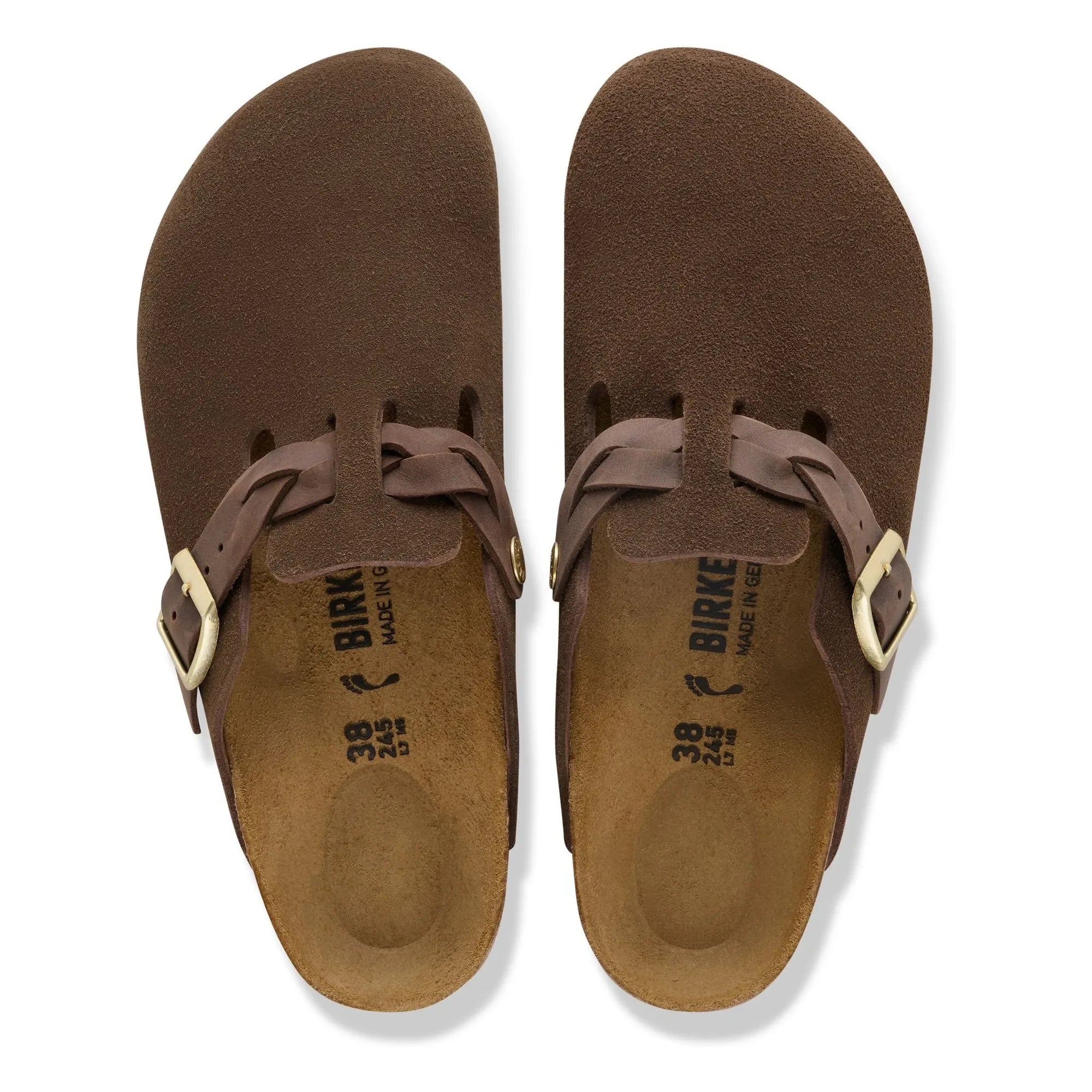 BIRKENSTOCK - Pantuflas trenzadas Boston Sweden | Marrón