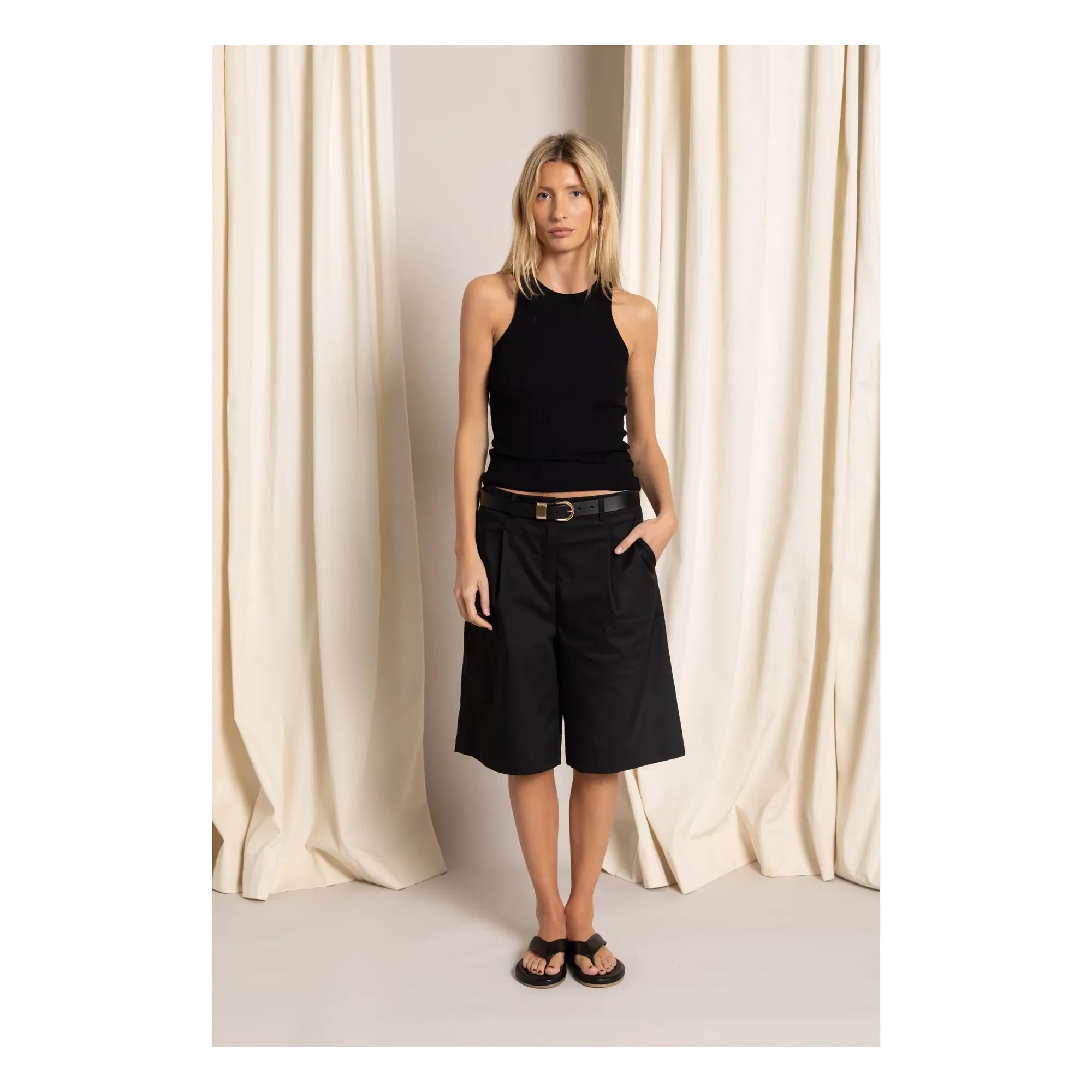 Smallable Woman - Alva Athletic Acanalado | Negro