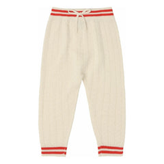 FUB - Pantalones zigzag de lana merino | Crudo