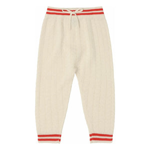 FUB - Pantalones zigzag de lana merino | Crudo