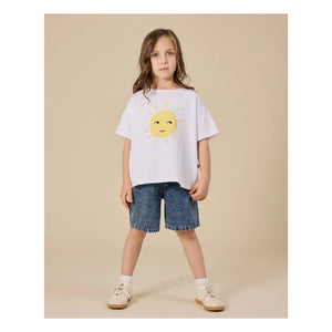 Goldie + Ace - Exclusive Goldie+Ace x Smallable - Camiseta Oversize Soleil | Blanco