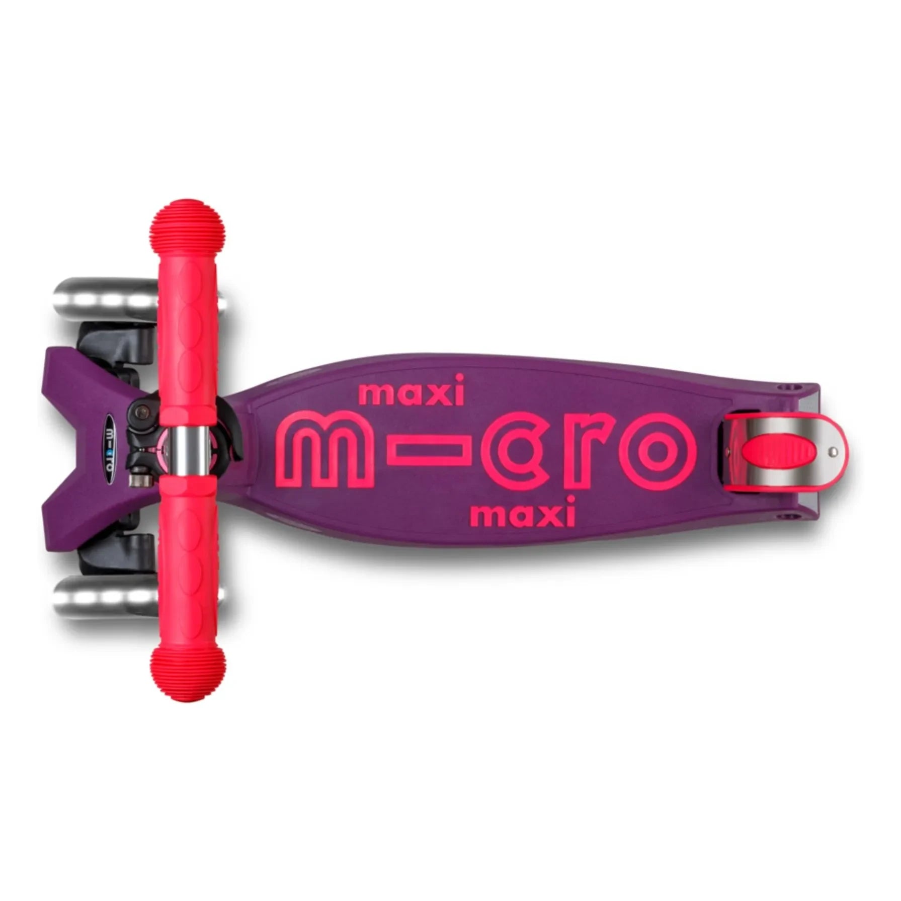 Patinete Micro - Maxi Plegable Neón LED | Rosa