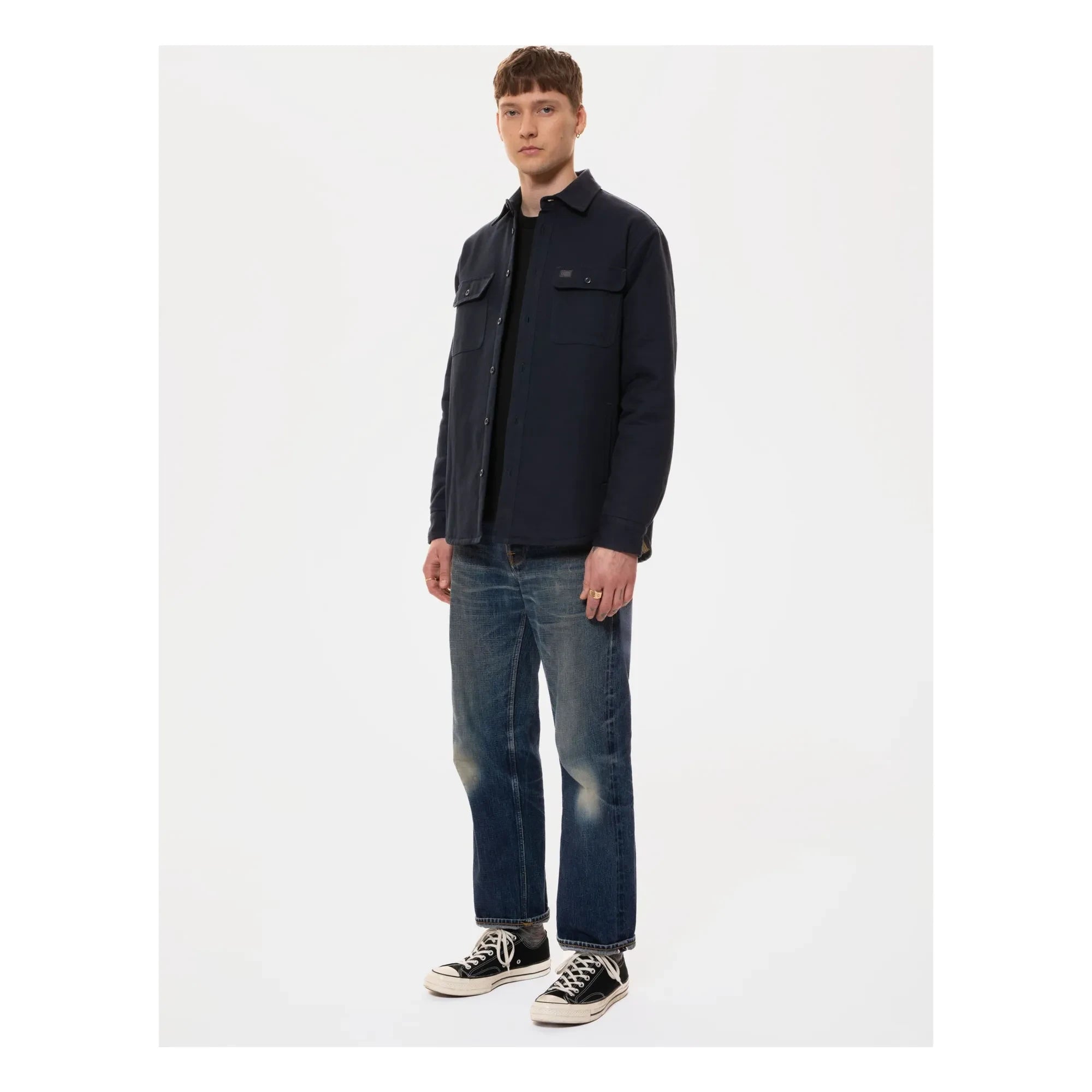 Nudie Jeans - Sobrecamisa forrada Glenn | Azul oscuro
