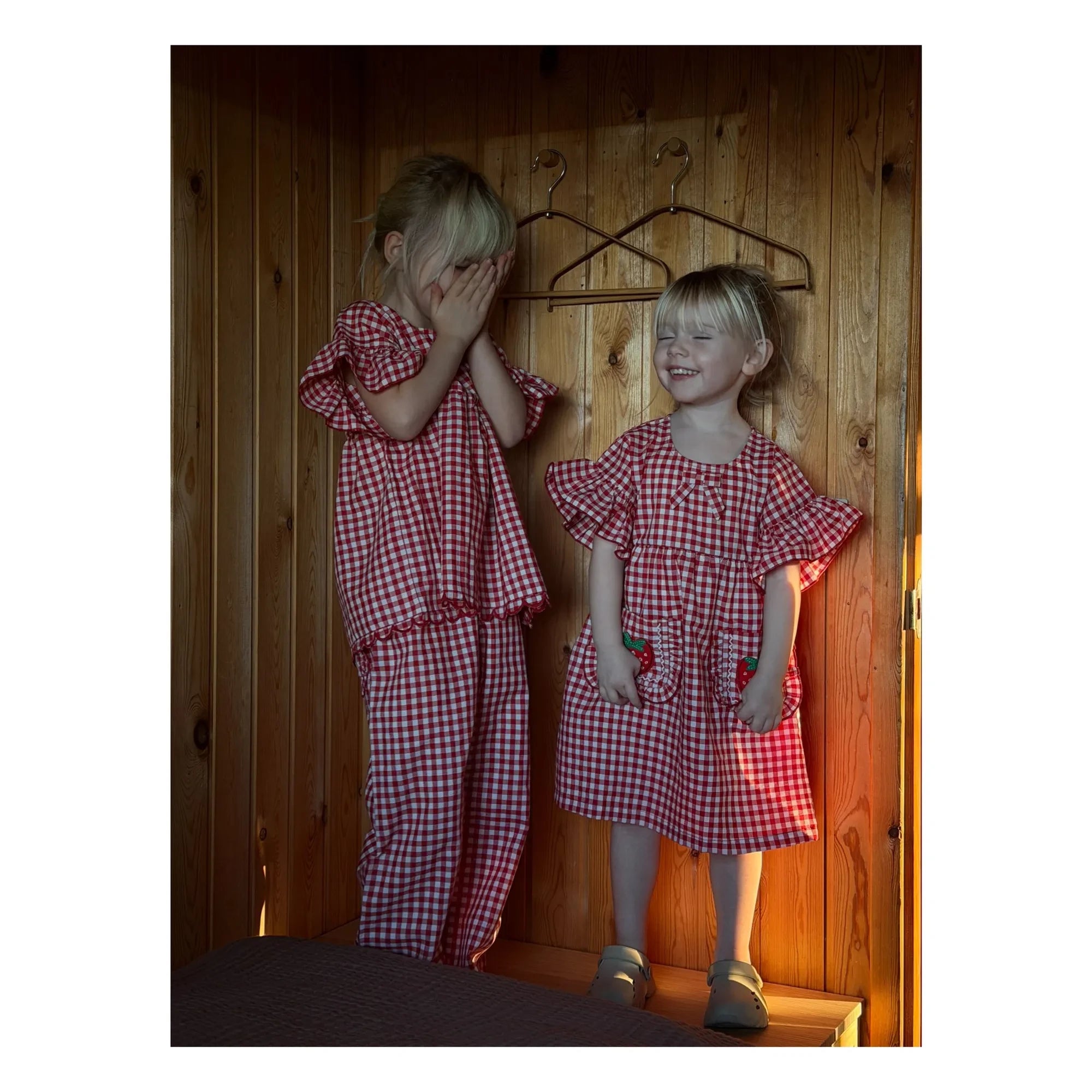 SISSEL EDELBO - Blusa Charlène Vichy - Colección Niños | Roja