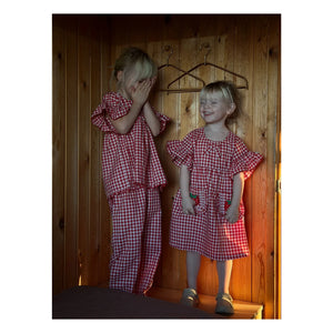 SISSEL EDELBO - Blusa Charlène Vichy - Colección Niños | Roja