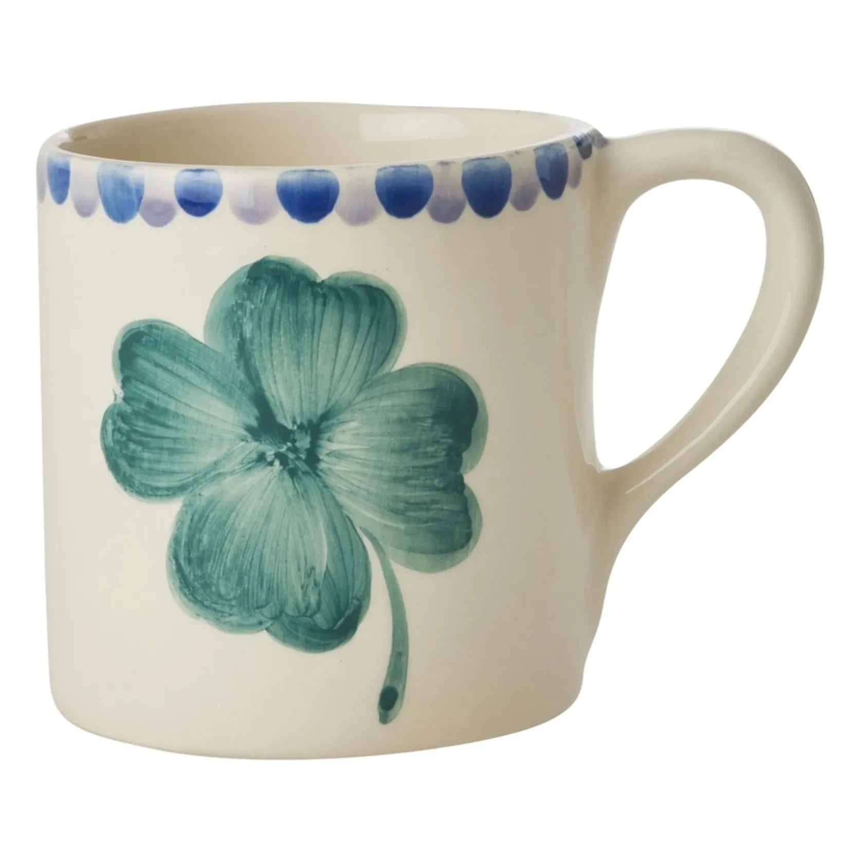 Arroz - Taza de cerámica Shamrock | Crema