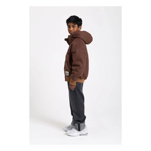 Hundred Pieces - Chaqueta con capucha mate | Marrón