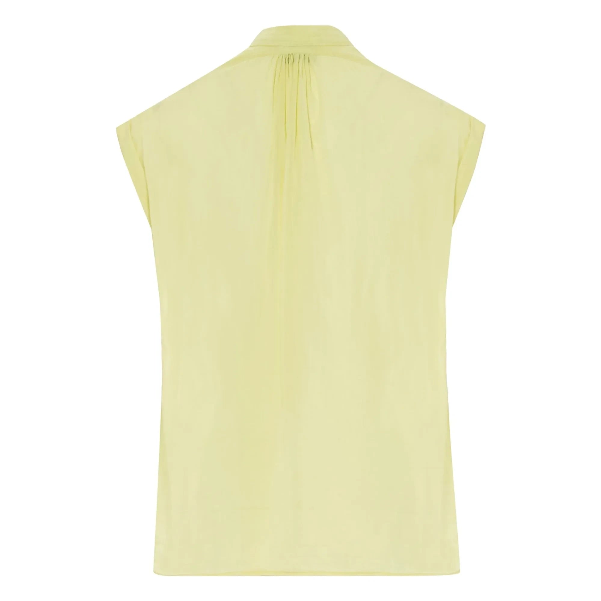 Forte Forte - Blusa de voile de algodón y seda | Amarillo