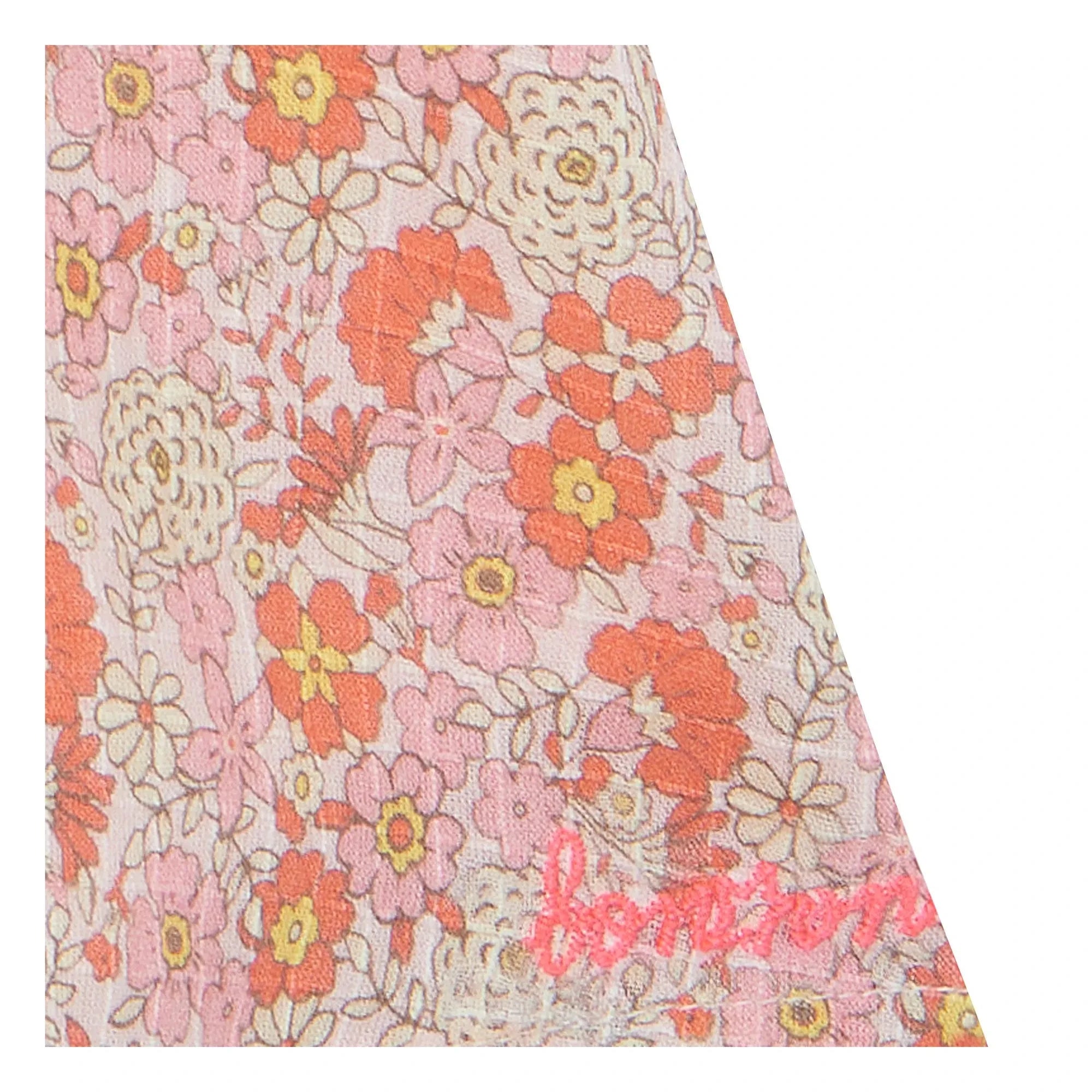 Bonton - Vestido fruncido de avellana floreada | Rosa