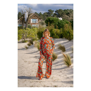 Colección Paloma - Pantalones de maternidad Andrea Poppy | Rojo