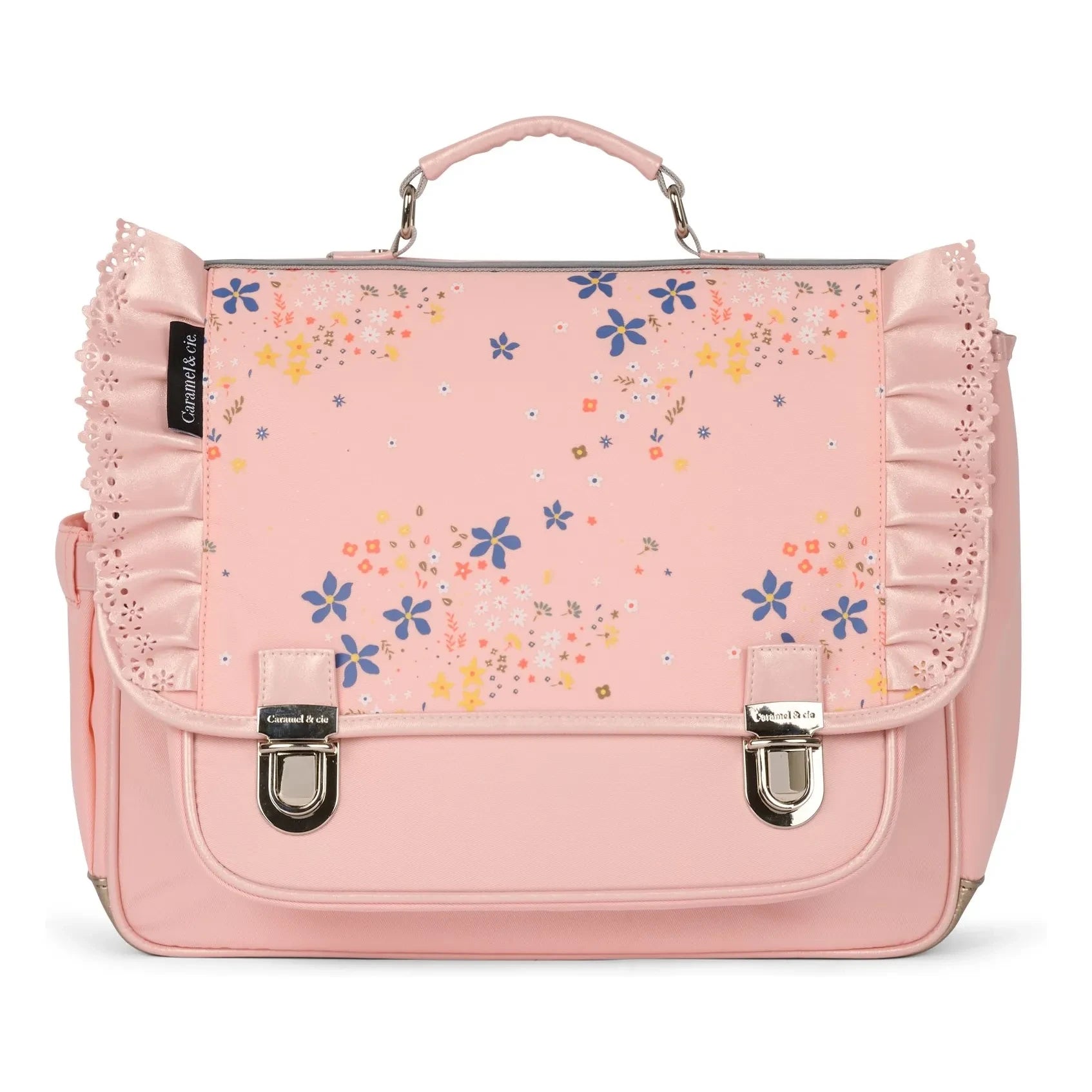 Caramel & Cie - Bolso de mano con volantes Stella | Rosa