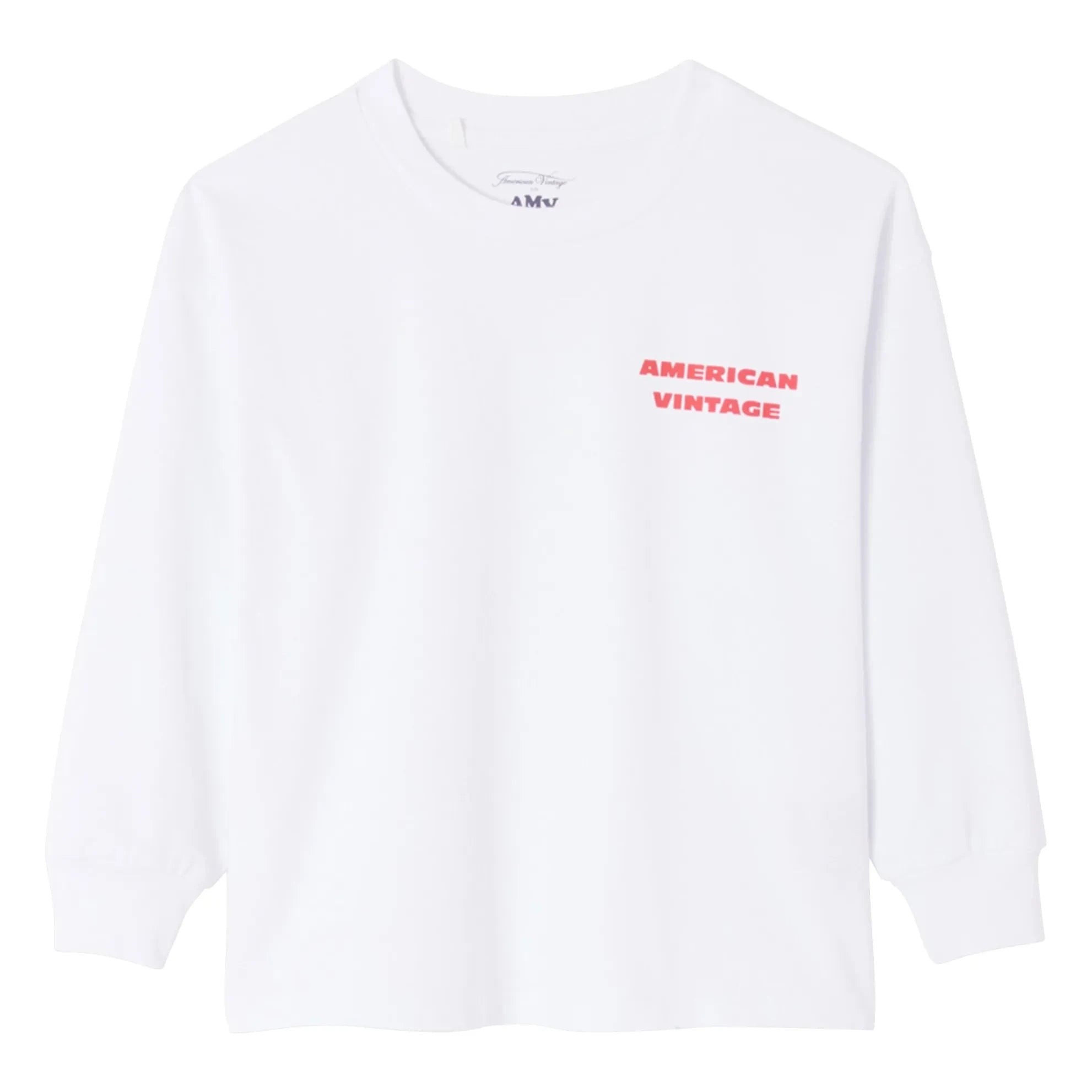 American Vintage - Camiseta de manga larga Fizvallay | Blanco