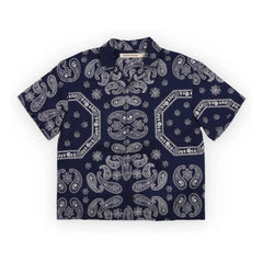 the new society - Aster Bandana Camisa | Azul Oscuro