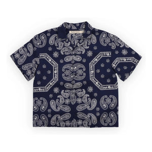 the new society - Aster Bandana Camisa | Azul Oscuro