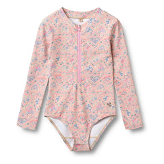 Wheat - Margot Fleuri Bañador de Fibra Reciclada con Protección UV | Rosa claro