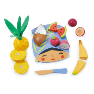 Tender Leaf Toys - Tabla para cortar fruta tropical