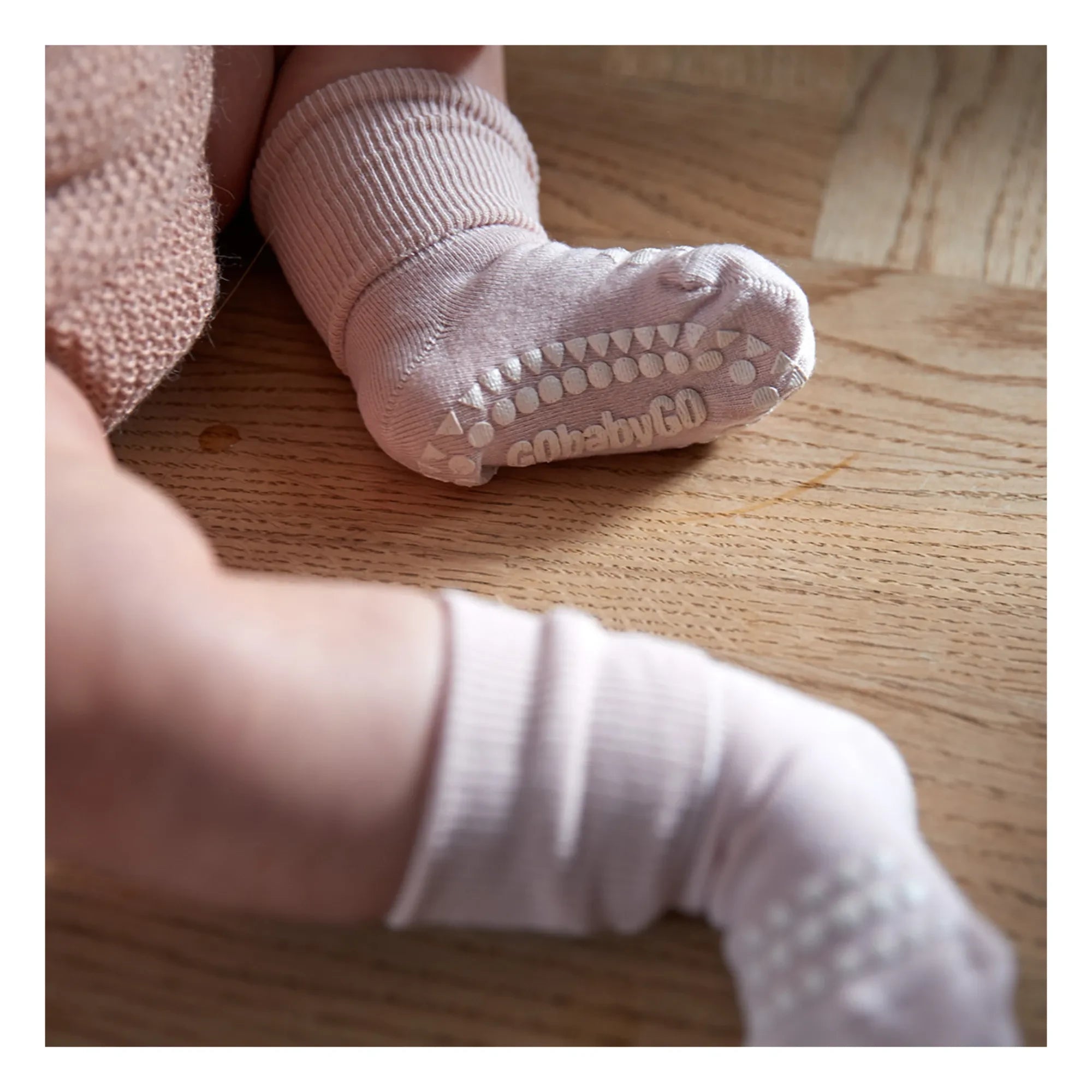 GOBABYGO - Calcetines Antideslizantes de Bambú | Rosa