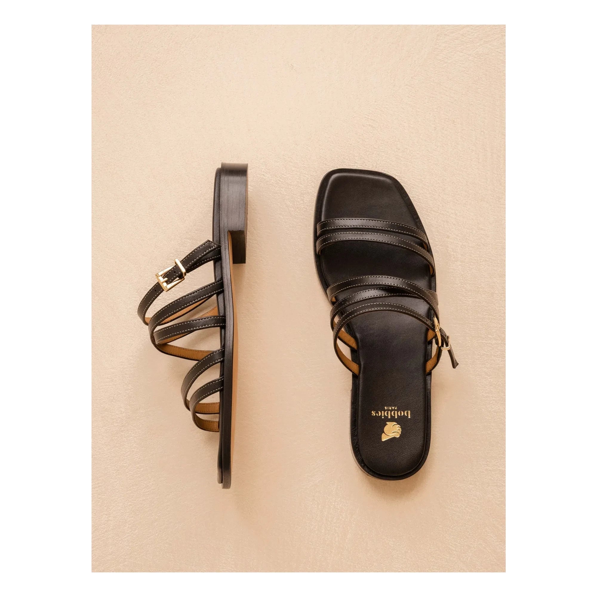 Bobbies - Sandalias de piel Isys | Negro