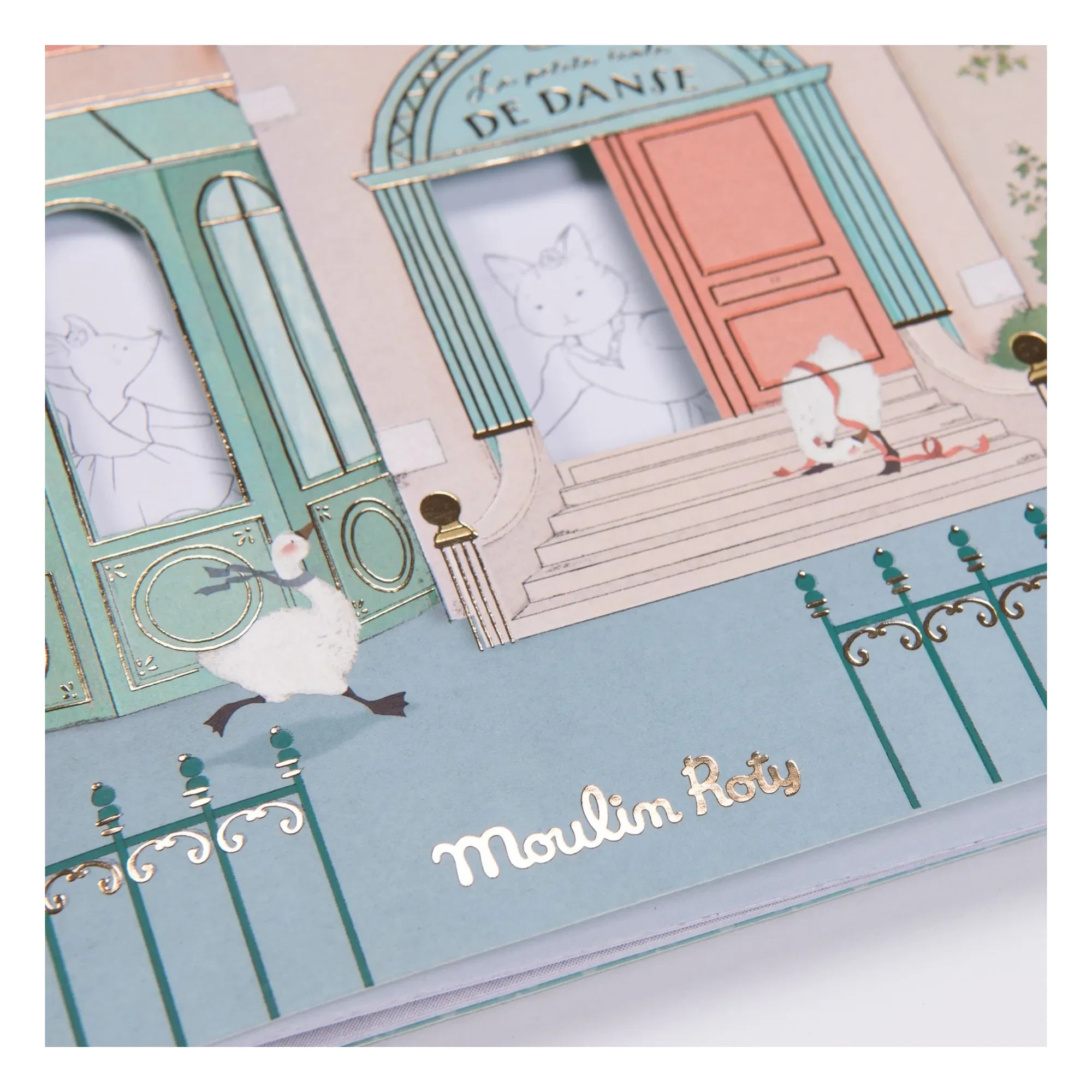 Moulin Roty - Libro de pegatinas - La petite école de danse