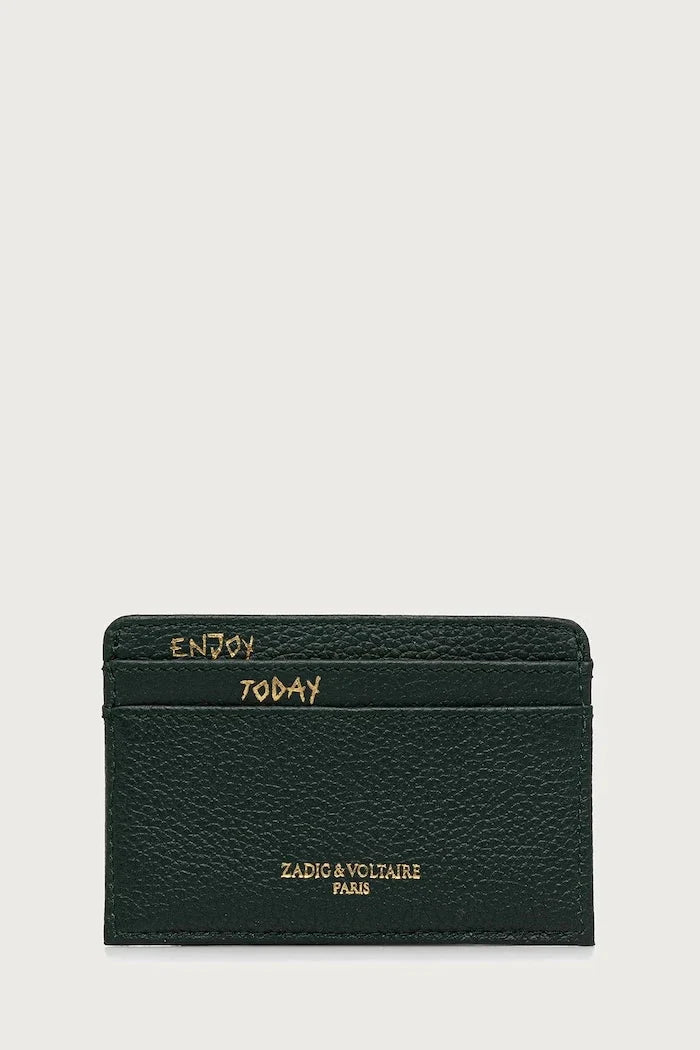 Funda de cartera de cuero para mujer