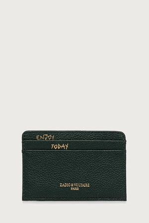 Funda de cartera de cuero para mujer