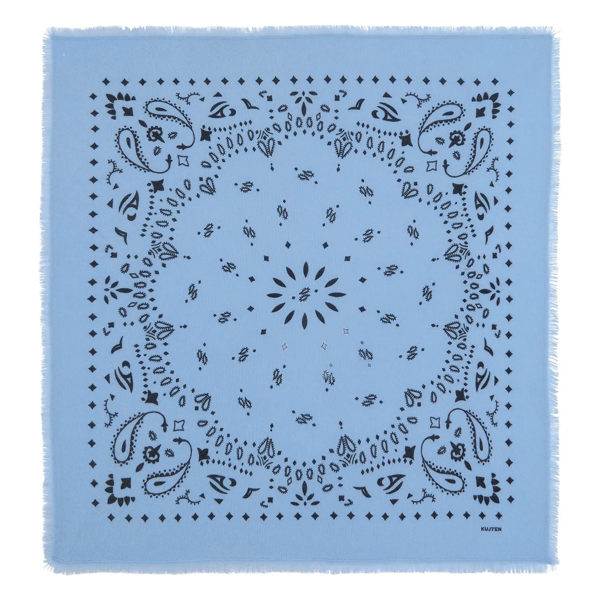 Kujten - Hachiko Kaşmir Bandana | Mavi