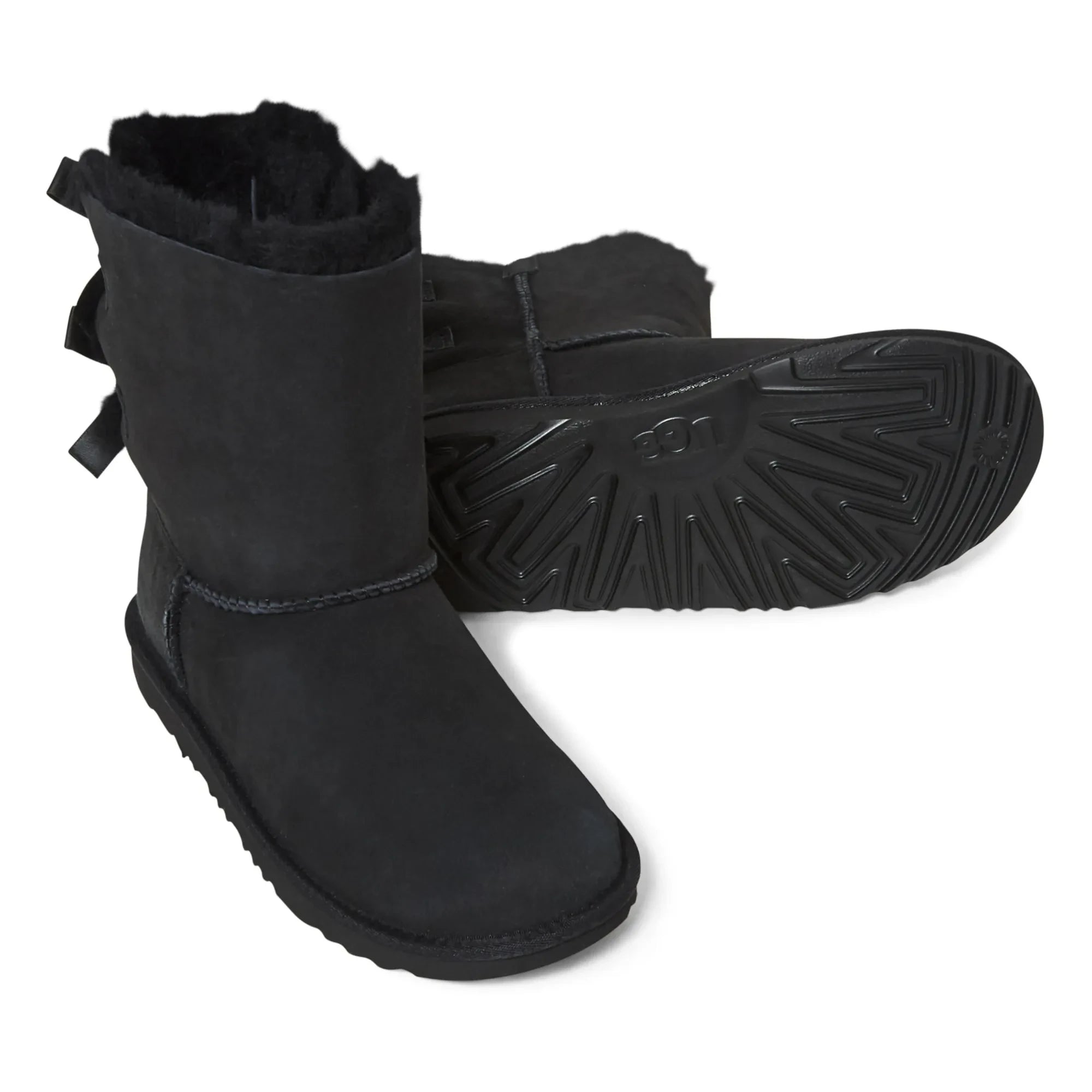 UGG - Botines Bailey Bow de ante forrados | Negro