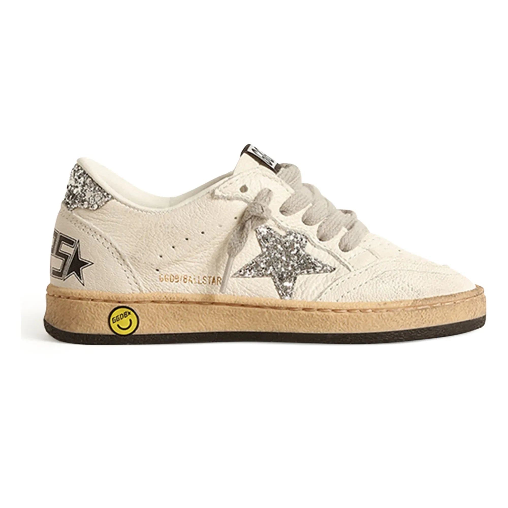 Golden Goose - Zapatillas Ballstar con cordones con purpurina | Plateado