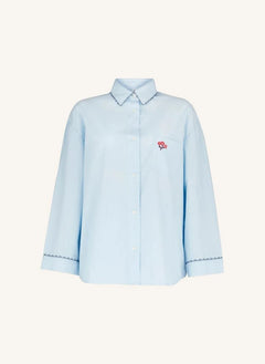 Becksöndergaard - Scallop Flotile Pijama Üstü | Mavi