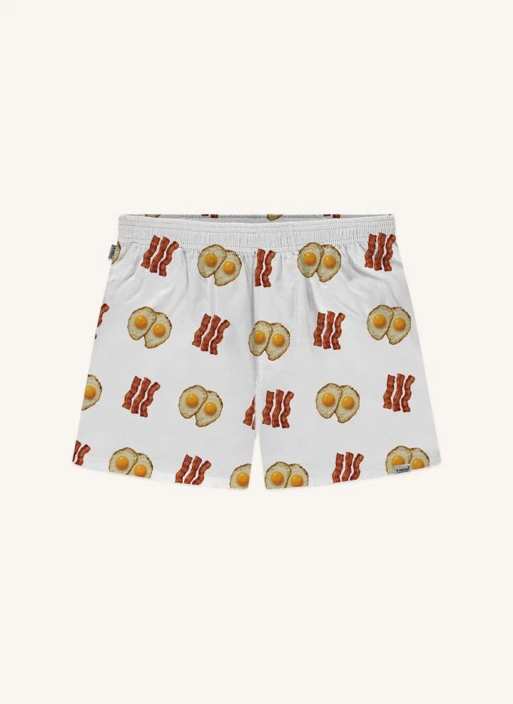 Pockies - Kahvaltı Boxer Şort | Beyaz