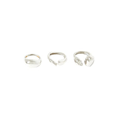 Misho - Anillos apilables de guijarros | Plata