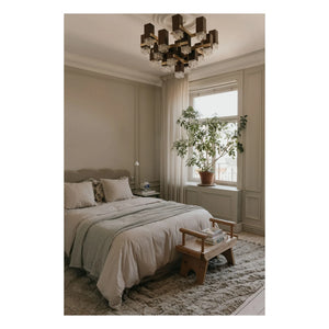 garbo&friends - Juego de cama a rayas | Beige