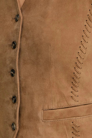 Weekend Max Mara Chaleco de mujer de gamuza VETUSTA